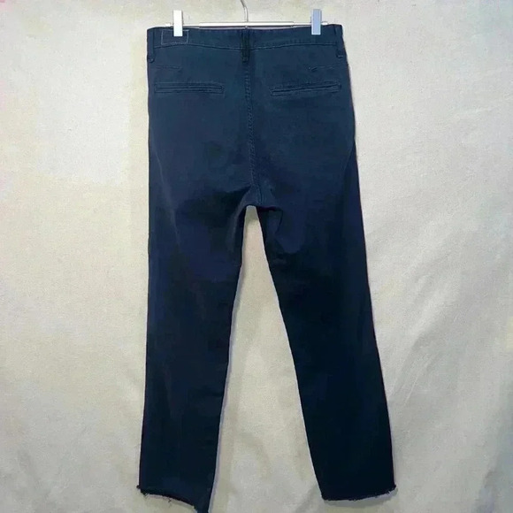 Rag & Bone | Fit 1 Skinny Slim Pant with Rough Hem - Navy / Sz 29R - Picture 5 of 15